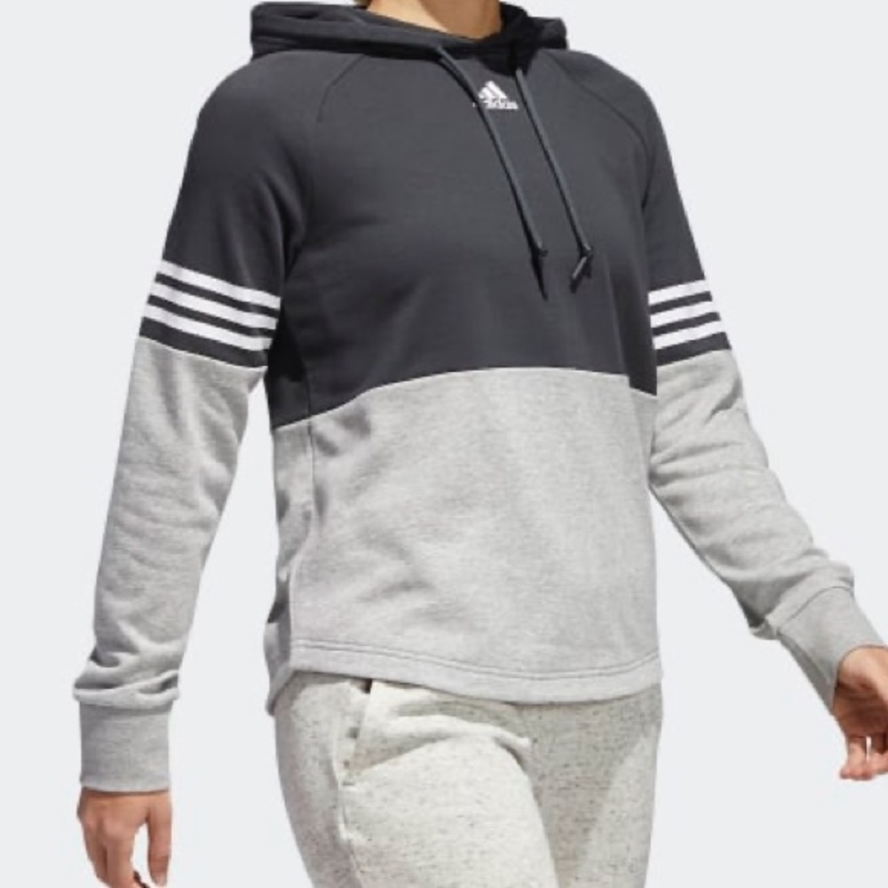 adidas Sport ID Hoodie - Size S - Carbon/Gray